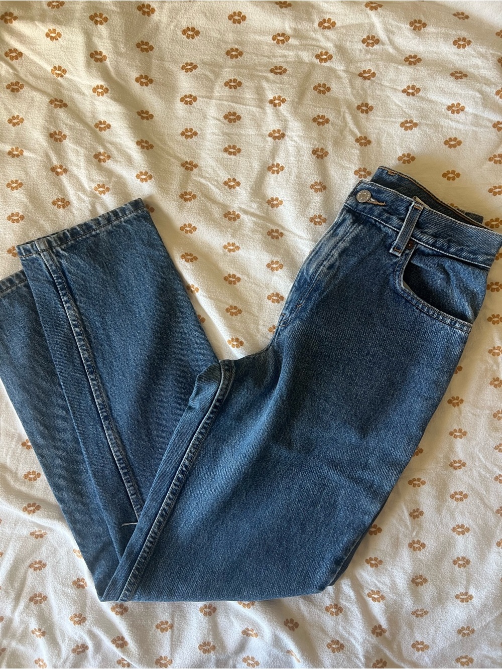Levi's Women's Straight Leg Dark Blue Denim Jeans
